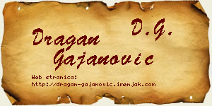 Dragan Gajanović vizit kartica